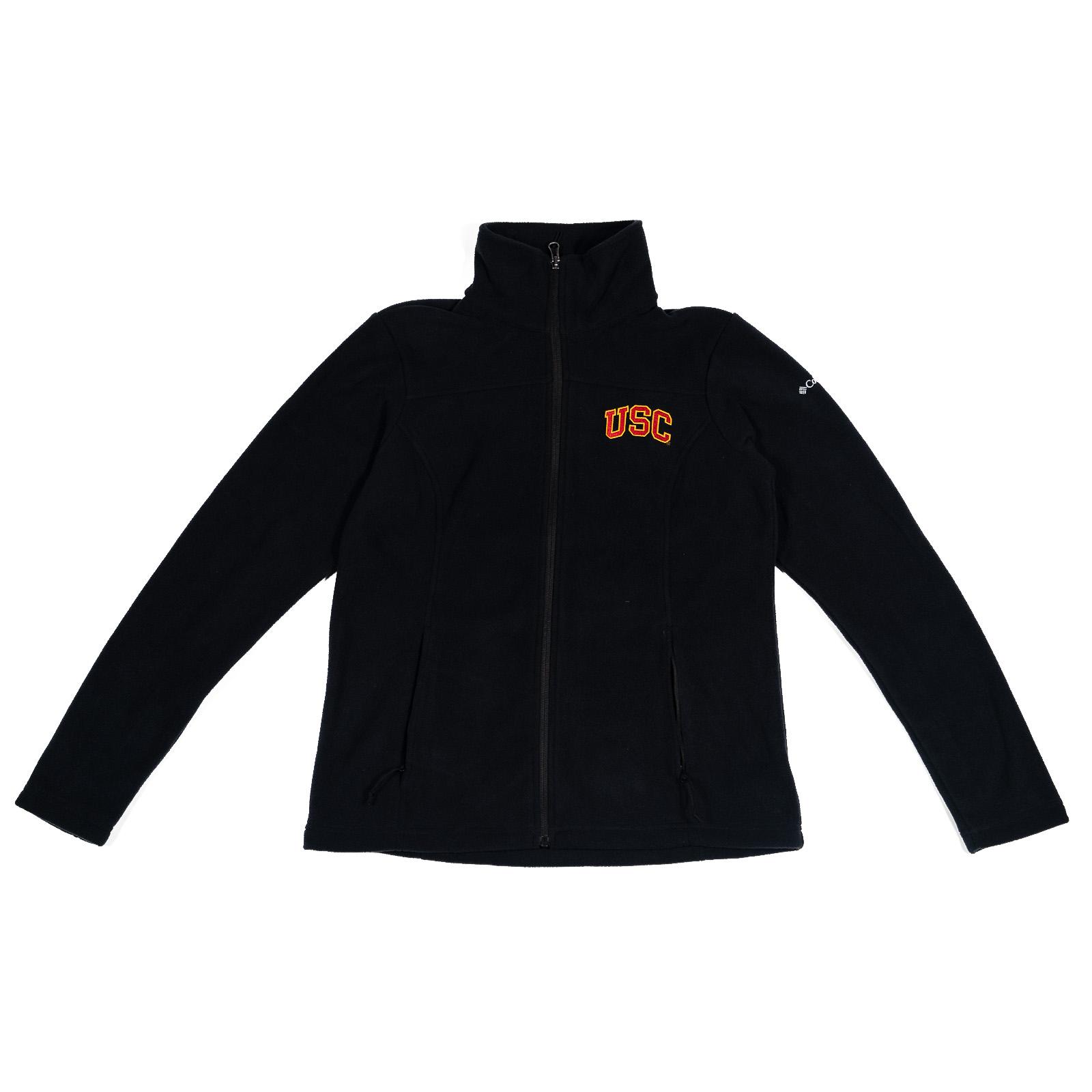 USC Womens Give & Go II Full Zip Fleece Jacket Black image01